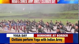 Indian and Chinese Army jointly celebrate 5th International Yoga Day
