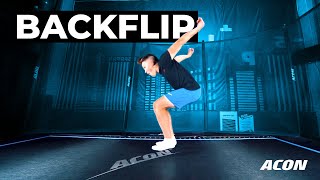 How to do a Backflip - Step by Step Trampoline Tutorial by ACON screenshot 5