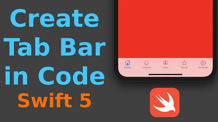 Swift: Create Tab Bar Controller Programmatically (Swift 5, Xcode 11) - 2020 iOS