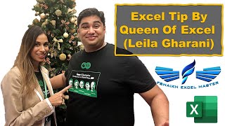 Excel Tip by the Excel Queen 👸🏻(Faraz Shaikh & Leila Gharani)
