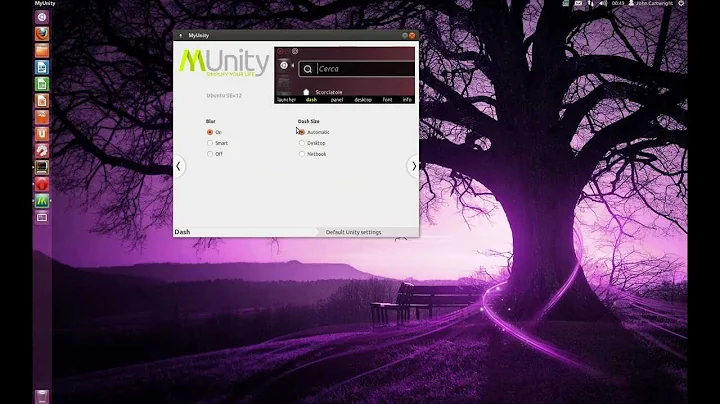 The latest Ubuntu 12.04 Unity desktop environment.