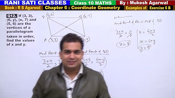 Class 10 Maths (Ex 6B Example 12) Coordinate Geometry (RS Agarwal 2019)