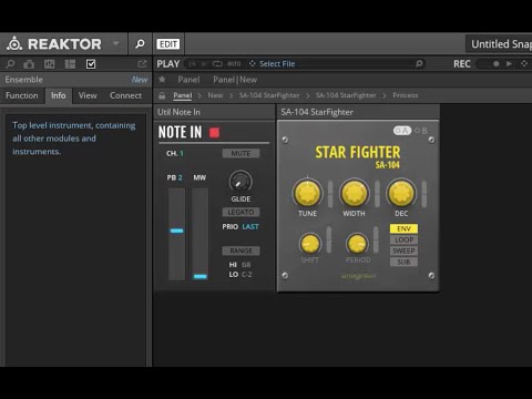 Reaktor Block - Star Fighter (NES 8-bit sound emulation)