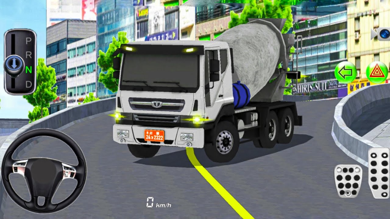 Cement Mixer Truck Driving Game - 3D Driving Game: Car Game