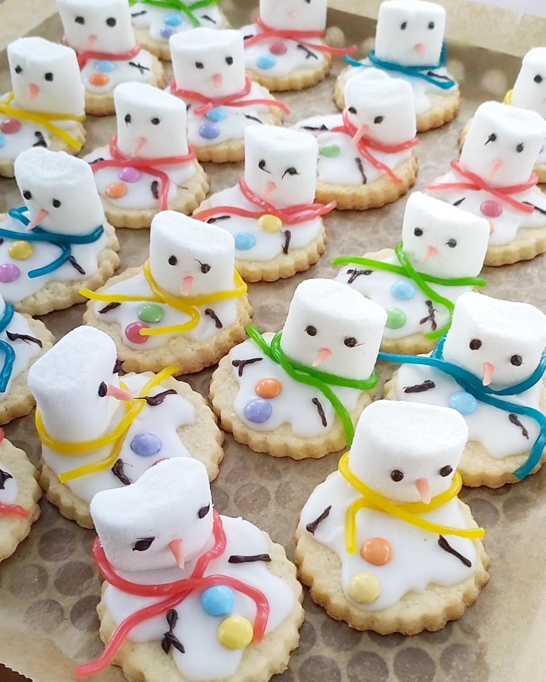 Schneemann Plätzchen #cookies #snowman #plätzchen #kinderleicht # ...