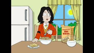 Family Guy - Michael Jackson In A Frosted Mini-Wheats Cereal Commercial