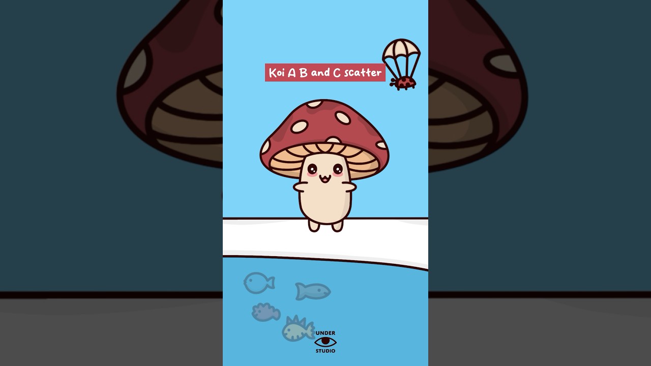 Koi Fish 🐟 Mushie Explains | Dad Jokes Animation Meme | Original Audio: DadJustJoking