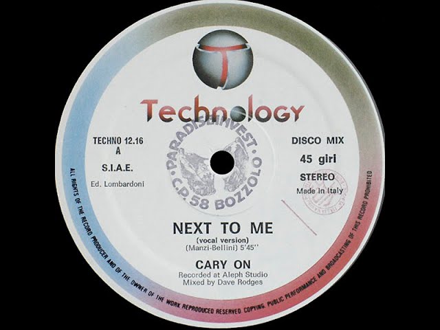 CARY ON - Next To Me