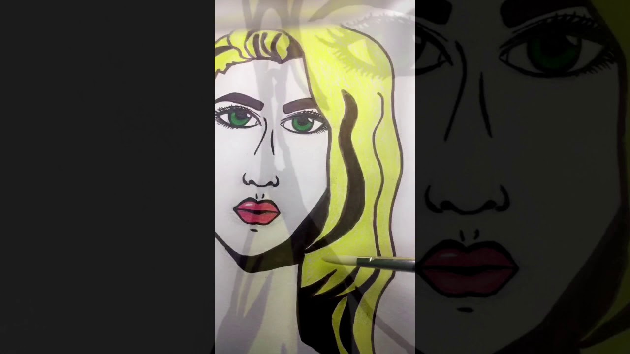 خطوات رسم البوب ارت -Pop Art - YouTube