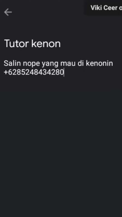 TUTORIAL CARA KENONIN WA RIPPER/PENIPU - 100%WORK