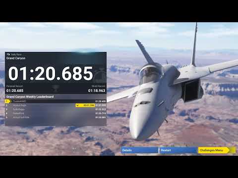 ✈️ Flight Simulator 2024 (FS2024) - 🏁Challenge League - Rally Race: Grand Canyon - F/A-18E Hornet