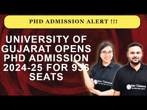 University of Gujarat Opens PhD Admission 2024-25 for 936 Seats ...