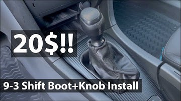 Saab 9-3 20$ Shift Knob And Boot Replacement - China Special