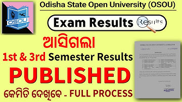Osou results 2022 // Osou 1st semester result // Osou New Admission/ Odia Knowledge Academy