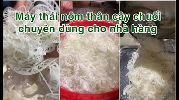 Máy thái nộm thân cây chuối, hoa chuối, bắp chuối chuyên dùng cho nhà hàng, hộ kinh doanh