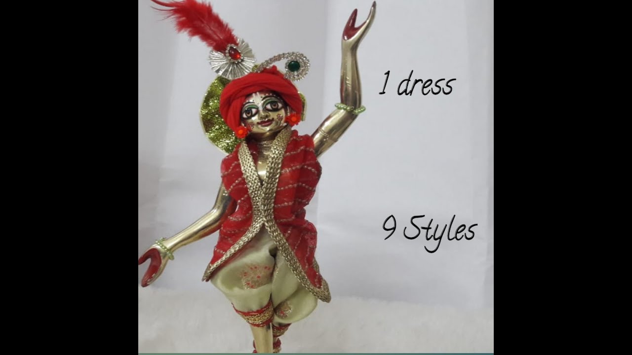 Gaur Nitai Dressing Tutorial. 1 dress and 9 different styles.