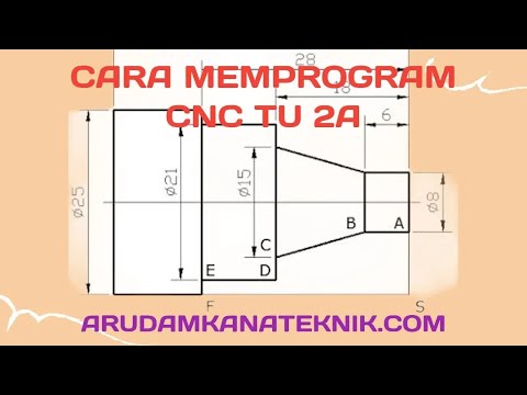 CARA PEMPROGRAMAN CNC TU 2A (BUBUT)