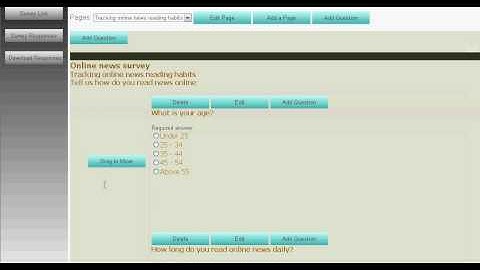 How to create a survey - do cross question using impressity.com