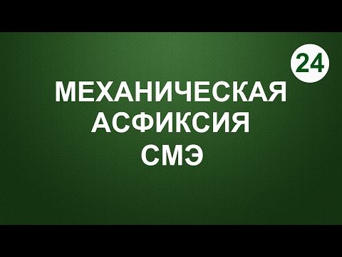 24. Механическая асфиксия. СМЭ