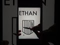 Let's do a simple Logo "ETHAN"