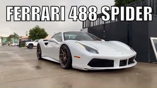 2018 ferrari 488 spider lowered on novitec springs & mv forged wheels
88rotors check us out instagram @88rotorsoffroad @88rotors click this
link to s...