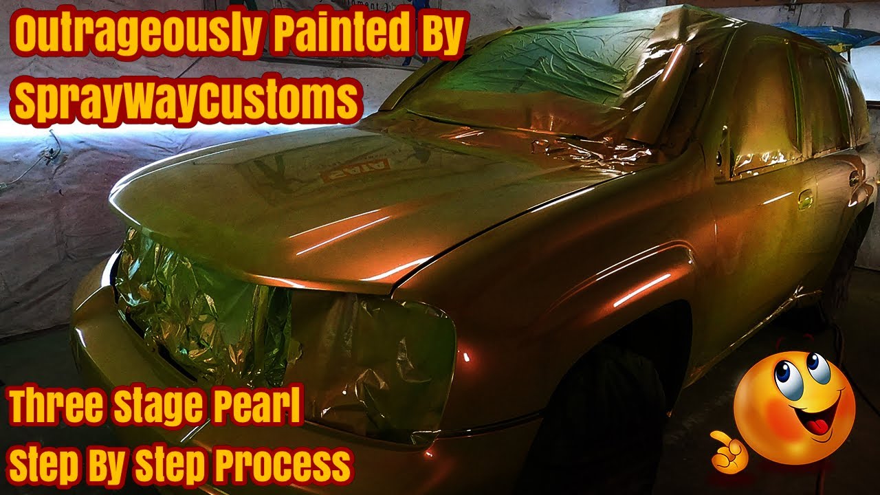 How To Paint A Car Or Truck At Home Spraying Outrageous 3 Stage Pearl