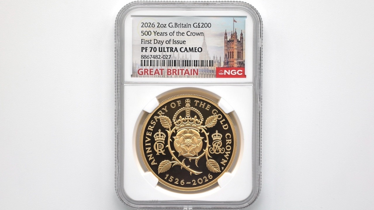 2026 英国（イギリス） クラウン貨誕生500周年記念 200ポンド 金貨 2