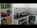 Open kitchen organisation/Non modular kitchen tour/Small kitchen tour