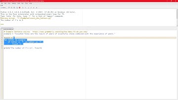 Count the letters in Python