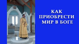 О мире в Боге. Проповедь диакона Рустика об апостольском послании на Воскресной Литургии 03. 07. 22г