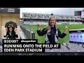 Running onto the field for reopening at Eden Park Stadium | #ReopenRun