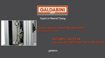 Expert in material testing   tensile testing Q 25 metals ISO 10275 ISO 10113