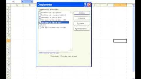 Estadística- Instalación de complementos en EXCEL 2003