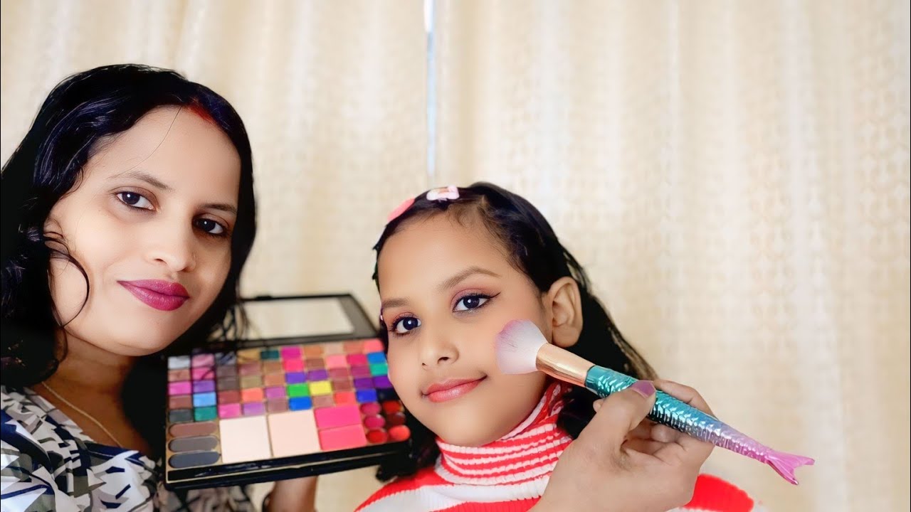 ASMR | Doing My Daughter's Makeup &Hairstyle