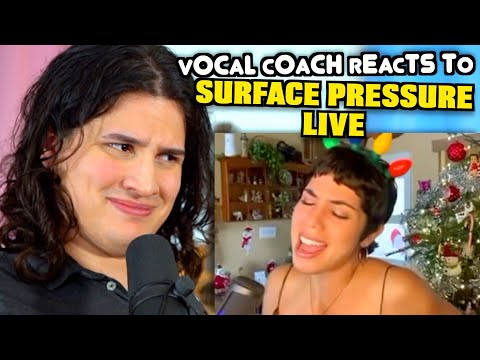 Vocal Coach Reacts to Surface Pressure LIVE - Jessica Darrow