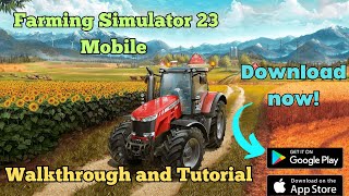 Farming Simulator 23 Mobile👨‍🌾 First Gameplay and Tutorial || Download link for Android and IOS screenshot 2