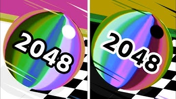 Ball Run 2048 🎱 vs Reverse  Speed Run Walkthrough , iOS Android Colour Run New Update ( part : 616 )