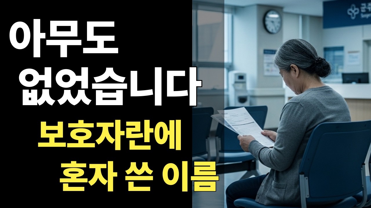 수술 동의서에 혼자 서명했습니다 | 감동사연 노후사연 시니어이야기 오디오북