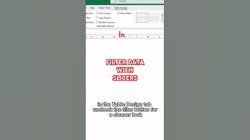 Excel Tips: How to Filter Table Data with Slicers