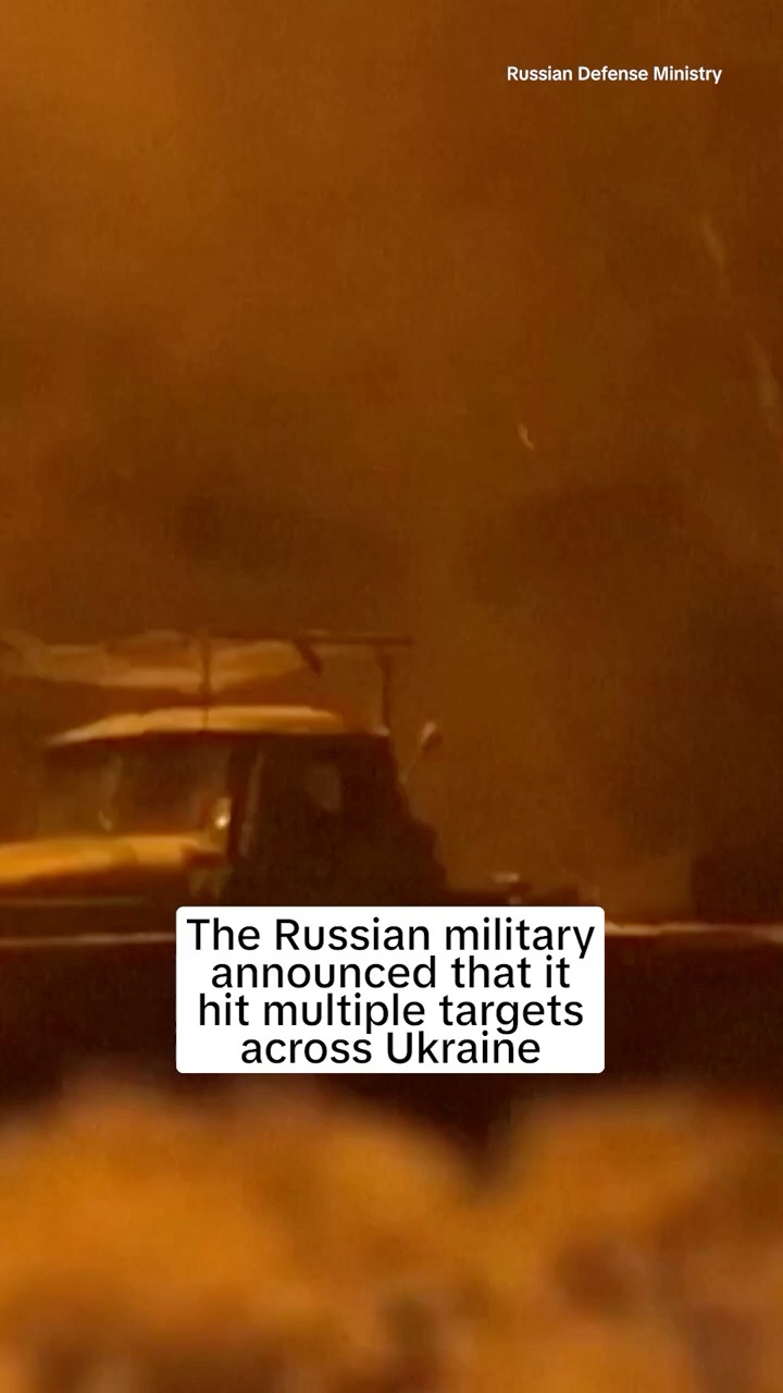 The Russian military announced that it hit multiple targets across Ukraine