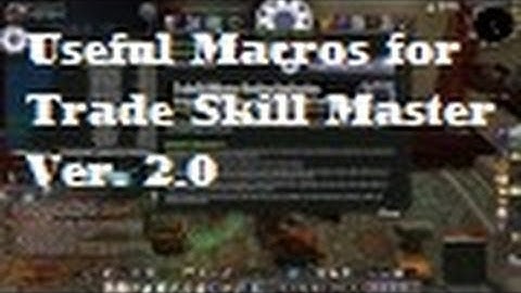 Useful Macros for TSM 2.0 - Silenthunder