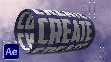 3D Cylinder Repeated Text | After Effects Tutorial