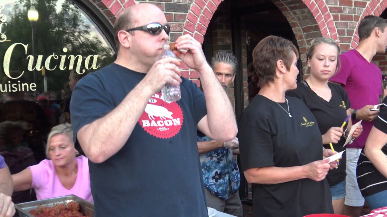 Amici's Cucina Meatball Eating Contest August 3, 2016 YouTube