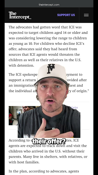 ICE Is Targeting Kids With a $2,500 Payment for Deportation #politics #trump