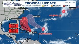 Talkin' Tropics Live | Tracking Humberto, other areas for possible tropical development