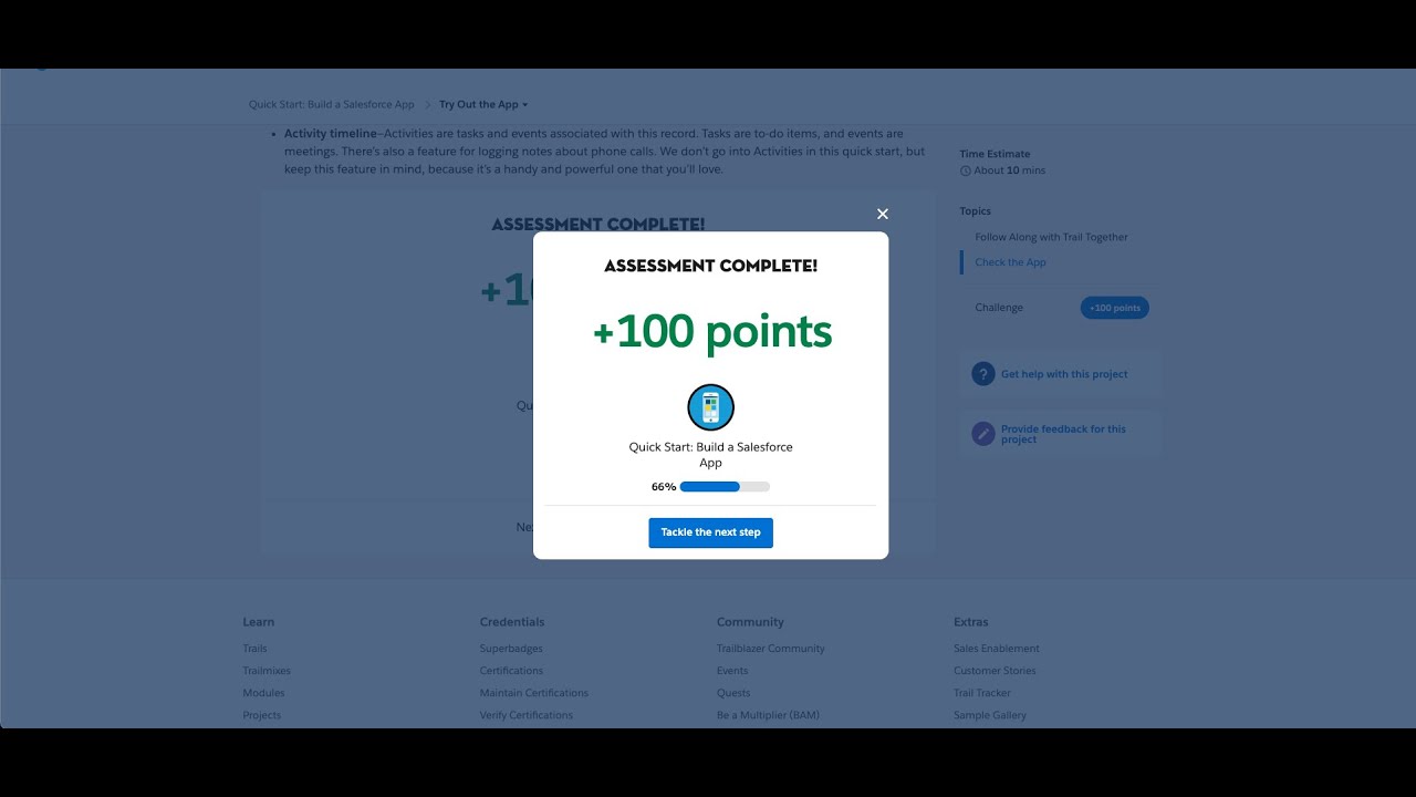 Salesforce - Trailhead - Try Out the App