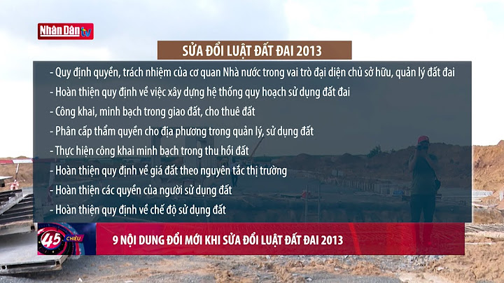 Nghị định hướng dẫn luật đất đai sửa đổi 2013