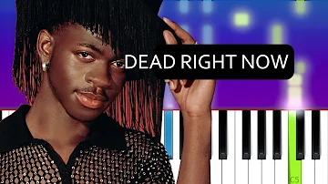 Lil Nas X - Dead! Right Now (Piano Tutorial)