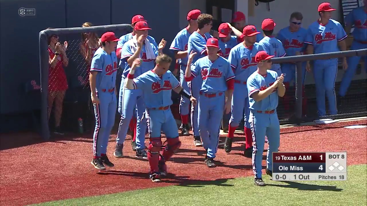 Ole Miss Baseball Defeats TAMU 6-3 (5-14-17)