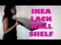 How to Install a Floating Wall Shelf - Ikea Lack